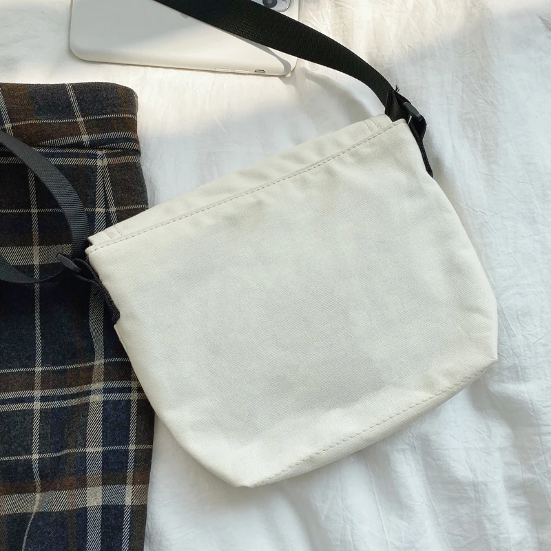 Новинка 2020 повседневная женская маленькая сумка через плечо холщовая Хлопковая