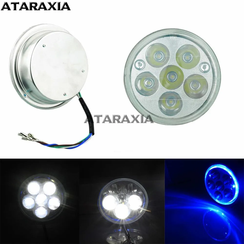 Модифицированный мотоциклетный головной светильник 5 дюйма 30 вт 6 светодиодов