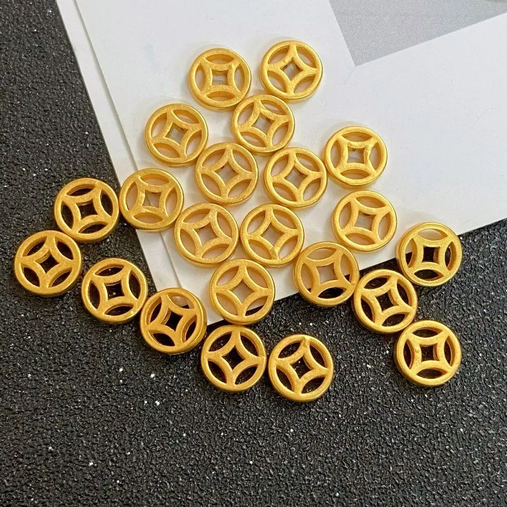 Бусина из желтого золота 999 пробы для самостоятельного изготовления браслета