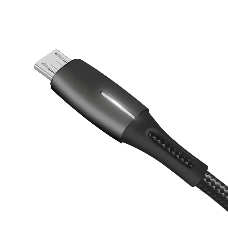 

5A Automatic Power-off Nylon Braided USB Type C Micro Cable Fast Charging Micro Data Cord For Samsung S7 HTC LG Huawei Xiaomi