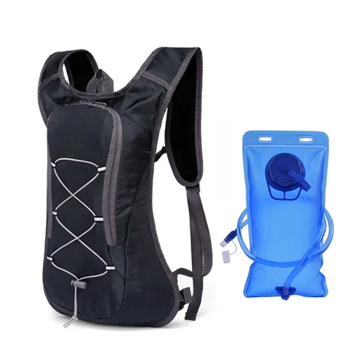 black water bag NEWBOLER Спорт на открытом воздухе Велоспорт рюкзак из нейлона водонепроницаемый MTB дорожный велосипед велосипедная канистра для воды Альпинизм Пешие прогулки гидратация рюкзак для мужчин - Цвет: black water bag