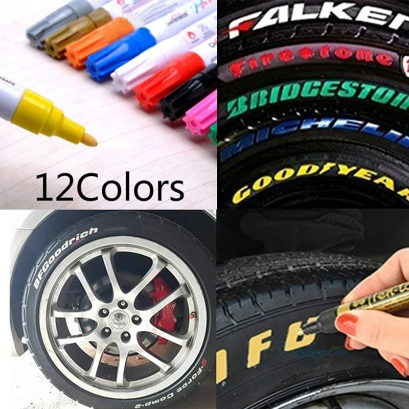 Цвет флейта для автомобильных шин и велосипедов металлическая Перманентная