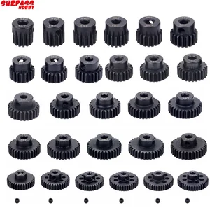 2шт 48DP 3,175 мм 13T 14T 15T 16T 17T 18T 19T 20T 21T 22T 23T 24T-30T 31T-41T Металлическая Шестерня двигателя стальная шестерня для 110 RC автомобиля