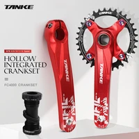 tanke mountain bike hollowtech crank 170mm mtb bicycle hollow integrated crankset 34 36t 104bcd chainring 7 13s speed chainwheel