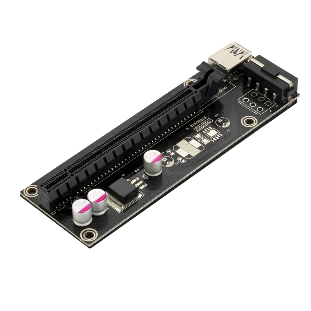 5 шт. кабель расширения карты pcie ver006 pci-e 1x до 16x Райзер sata 4-контактный usb 3 0 power для Btc