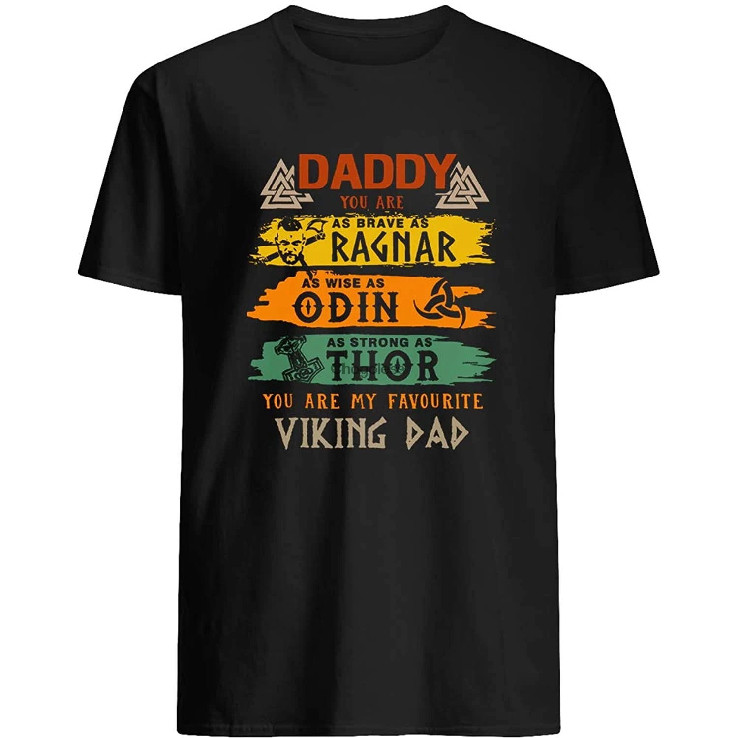 

Daddy You are My Favourite Viking Dad Funny Movie Fiction Film #Ragnar #Odin #Thor Gift Short Sleeve Unisex T-Shirt