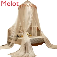 high end luxury fashion mosquito net hanging dome mosquito net modern household summer mosquito net floor type bed curtain