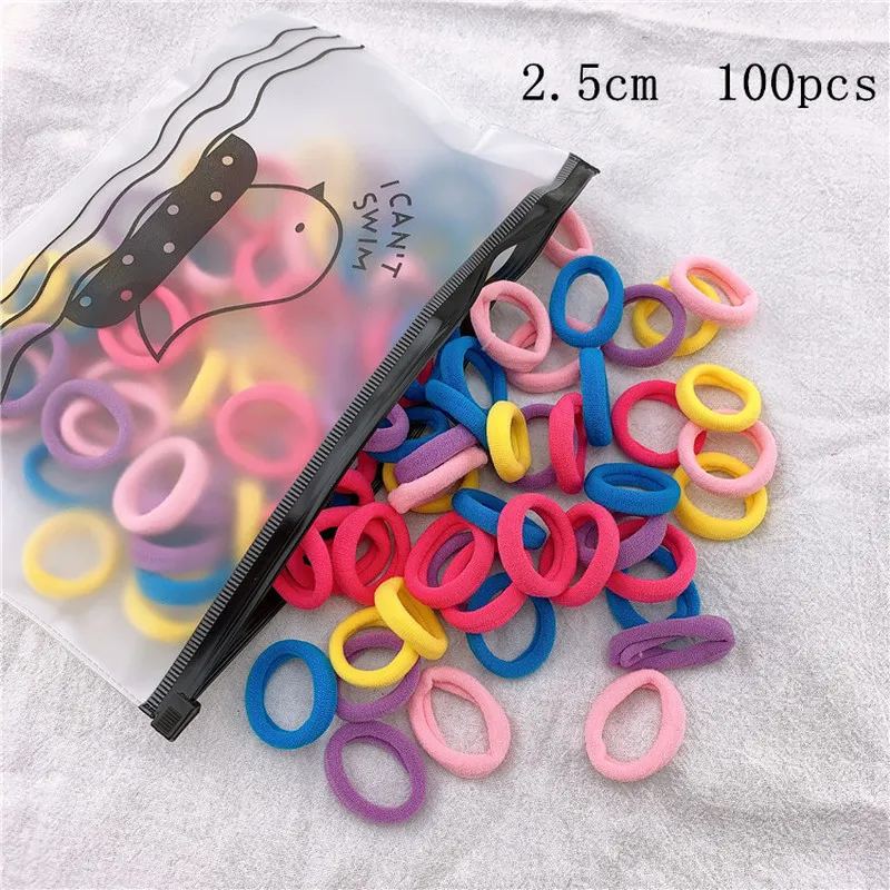 Женская резинка для волос эластичная лента аксессуары 100 шт.|Аксессуары девочек| |