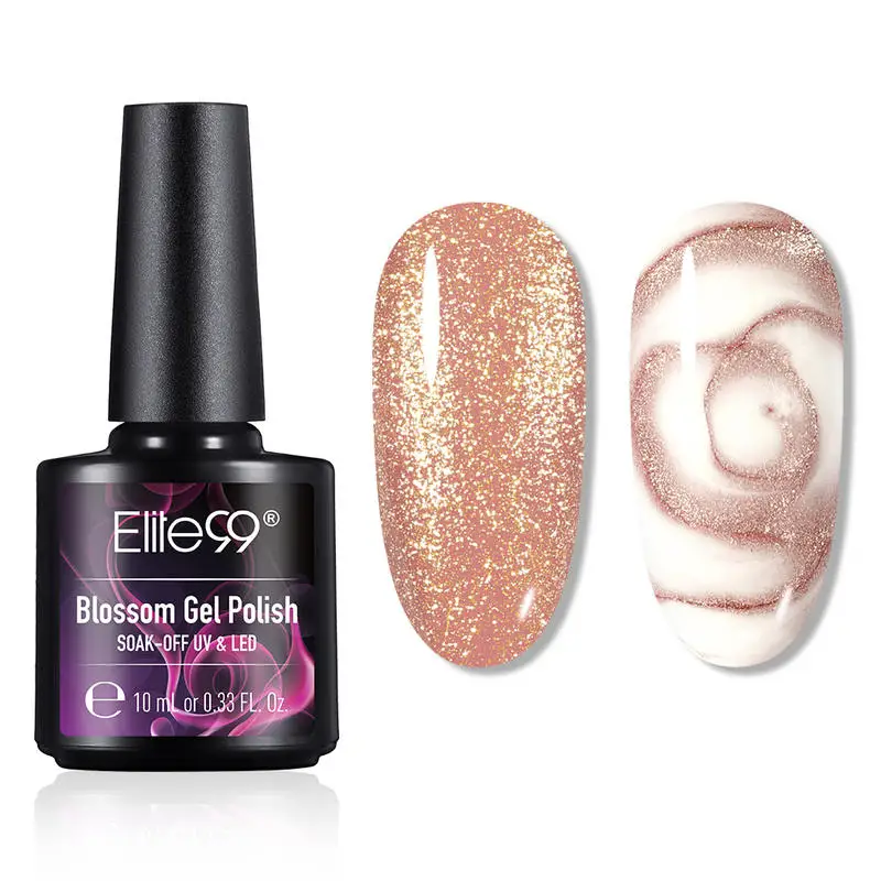 Цветной Гель лак для ногтей Elite99 10 мл отмачиваемый Цветущий эффект краска
