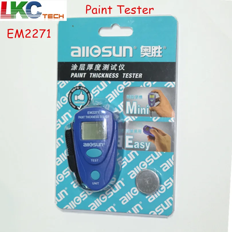 5 шт./лот лучшая цена цифровой толщиномер автомобильный тестер толщины краски EM2271