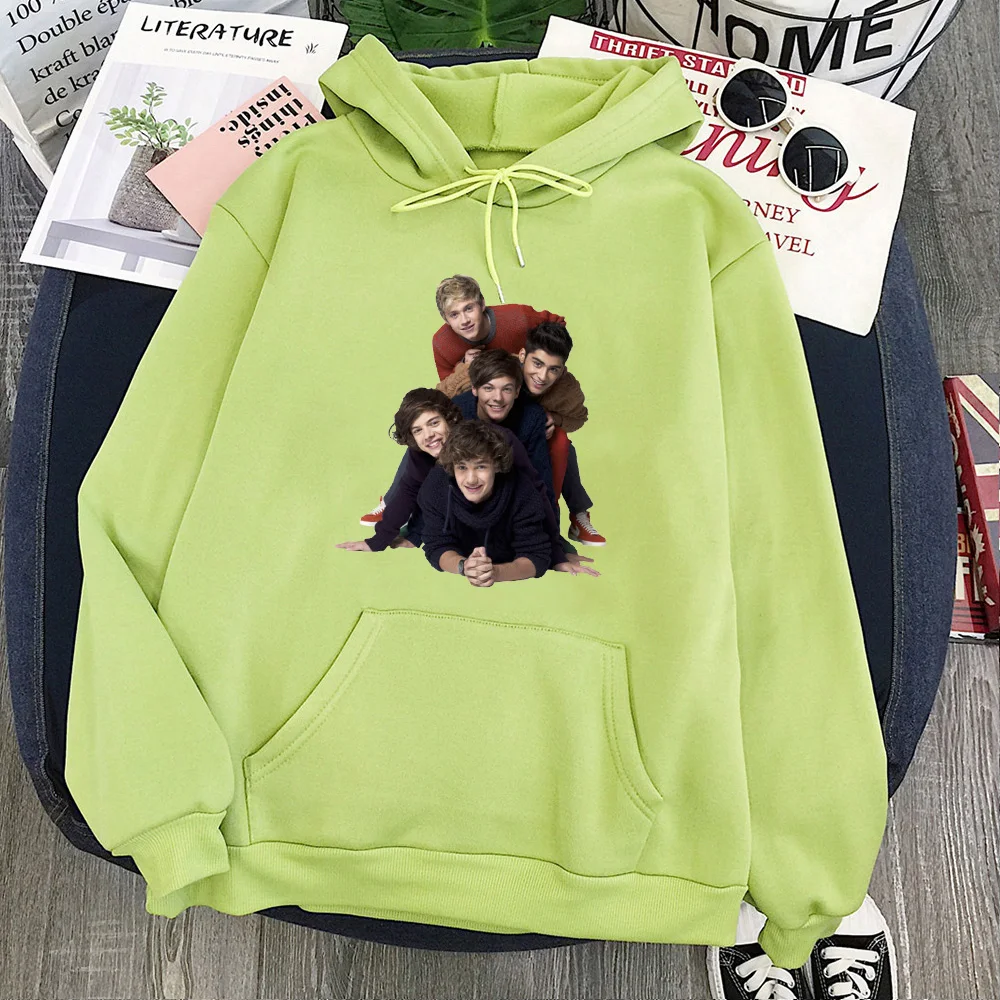 

Harry Styles Hoodies Women Photo Sweatshirt Streetwear 2020 Festival Clothing Pink Concert Casual Print Pullovers Star Group