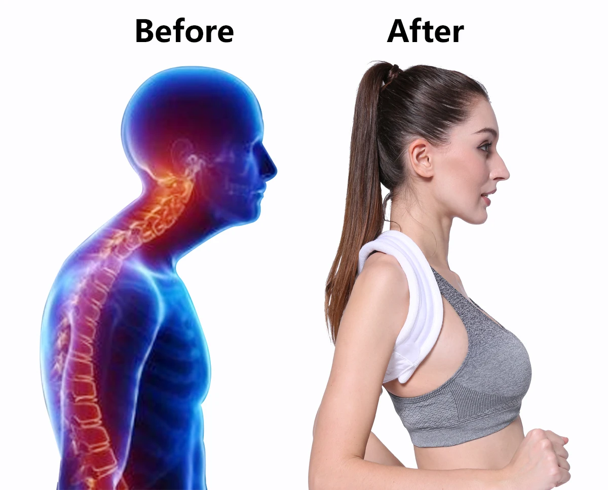 Корректор осанки VELPEAU регулируемый ремень для ключиц с мягким плечевым ремнем