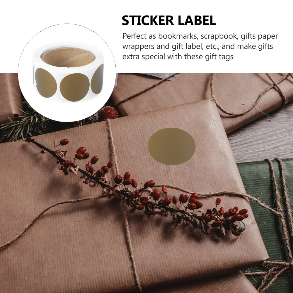 

1 Roll 300pcs Scrape DIY Adhesive Sticker Round Label Paper Gift Decals Sealing Stickers Candy Bag Stickers Party Favor