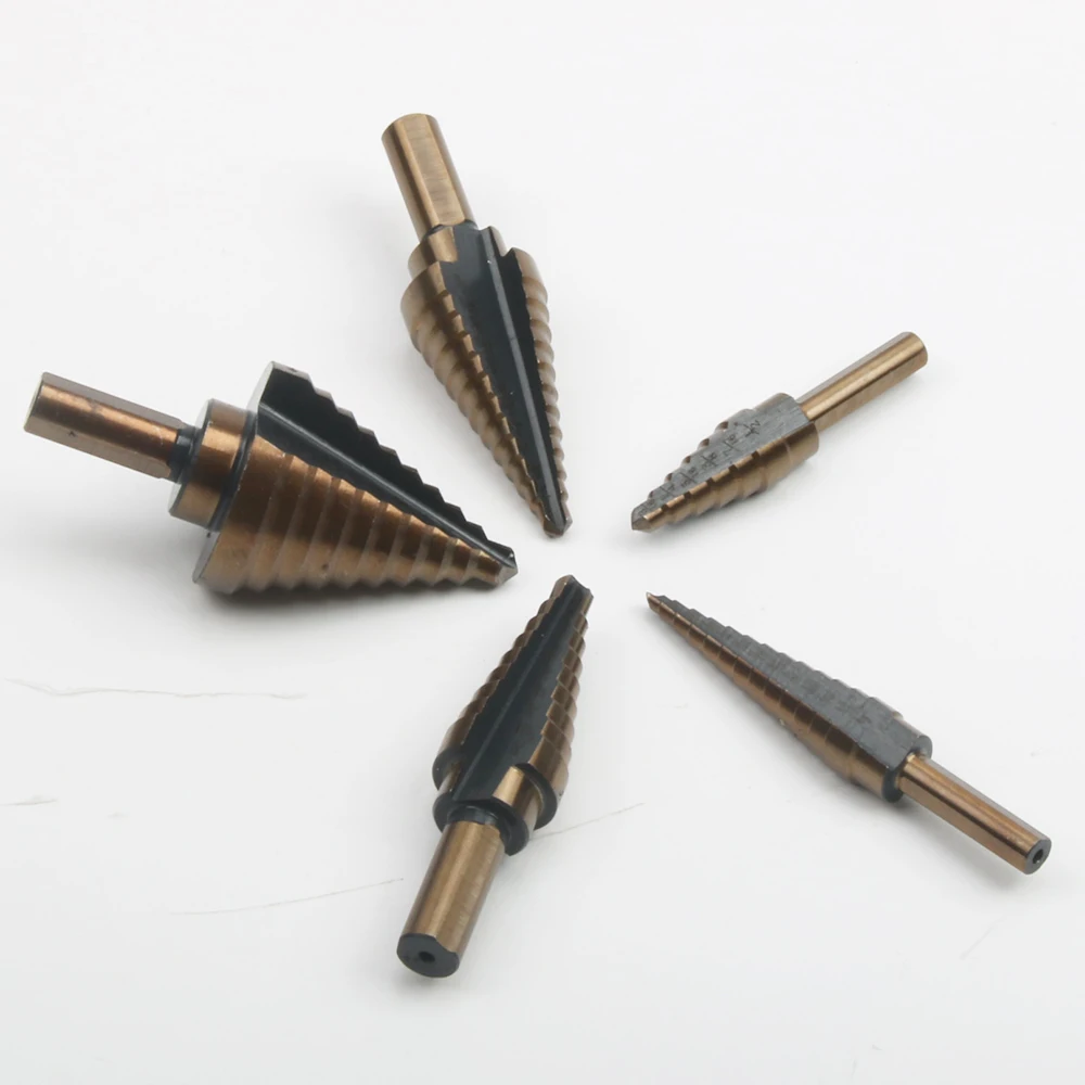 5 шт. набор ступенчатых Сверл из быстрорежущей стали и кобальта 50 размеров