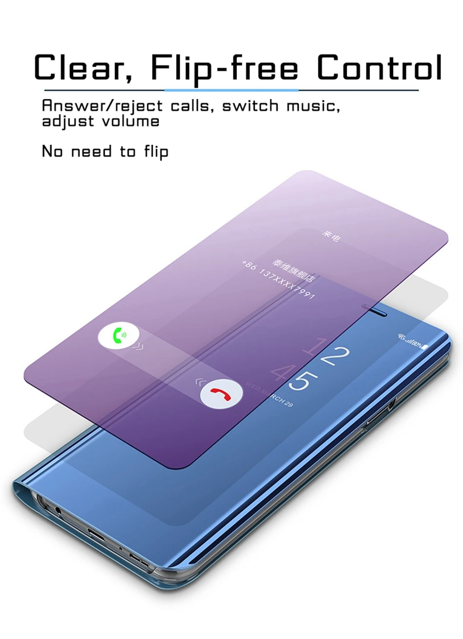 KISSCASE умный зеркальный флип-чехол для samsung Galaxy A50 A70 A40 A30 A90 A80 A20 A10 M40 M30 M20 A9 S10E S10 S9 S8 плюс Funda чехол на самсунг а50 for samsung a70 a80 a50
