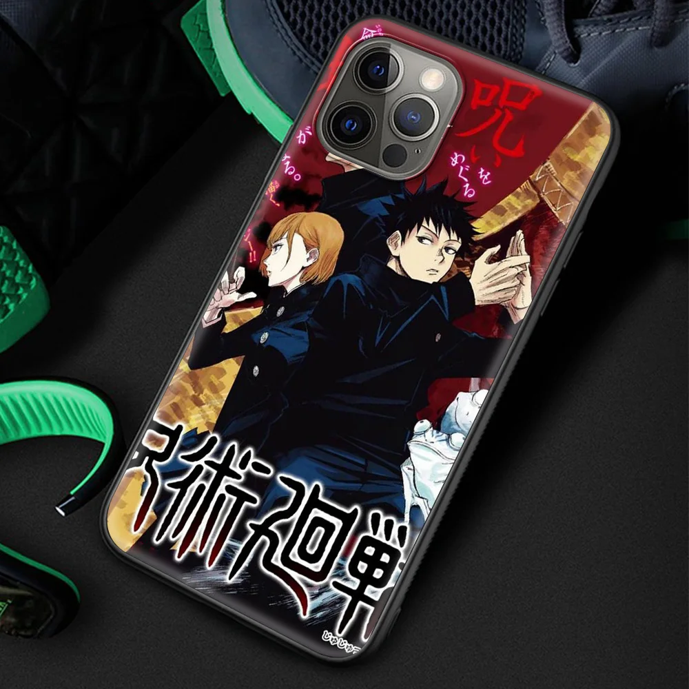 

Jujutsu Kaisen Luxury Silicone TPU Case for iPhone 12 11 Pro MAX 7 8 6 6S Plus XR X XS MAX SE 2020 Phone Coque Shell