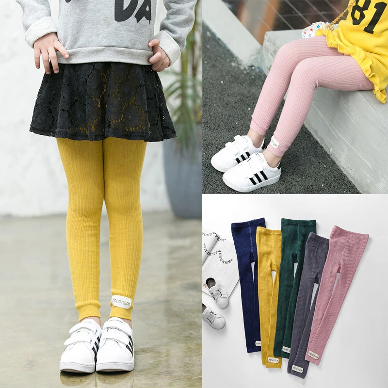 Детские леггинсы сделанные из чистого хлопка Теплые и комфортные хлопковые