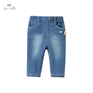 DB16765 нижнее белье в стиле бренда dave bellaвесна, сказочное детское платье для девочек; Однотонные модные штаны с карманами для детей; Длинные детские штаны для малышей брюки для детей ясельного возраста