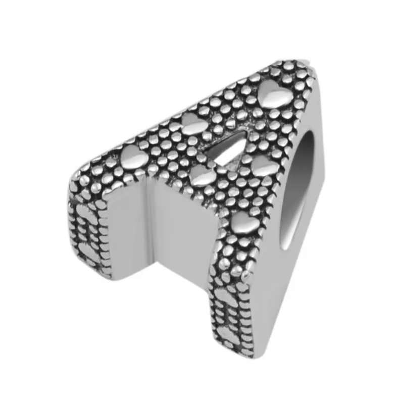 

26 Letter Beads 925 Sterling Silver Jewelry DIY Alphabet Fit Charm Bracelet & Necklace Femme Silver Beads for Jewelry Making