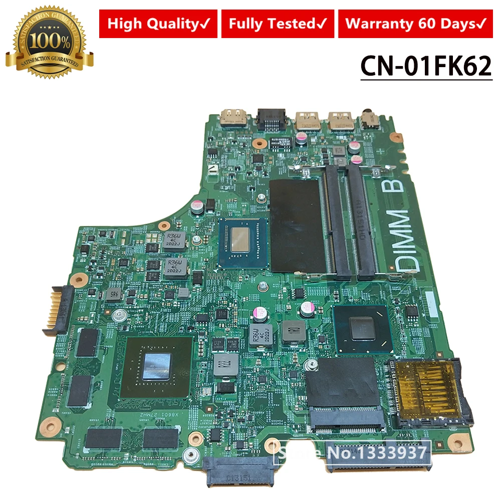 Для DELL INSPIRON 3421 5421 Материнская плата ноутбука CN 01FK62 1FK62 материнская 12204 1 DNE40 CR ПРБ: