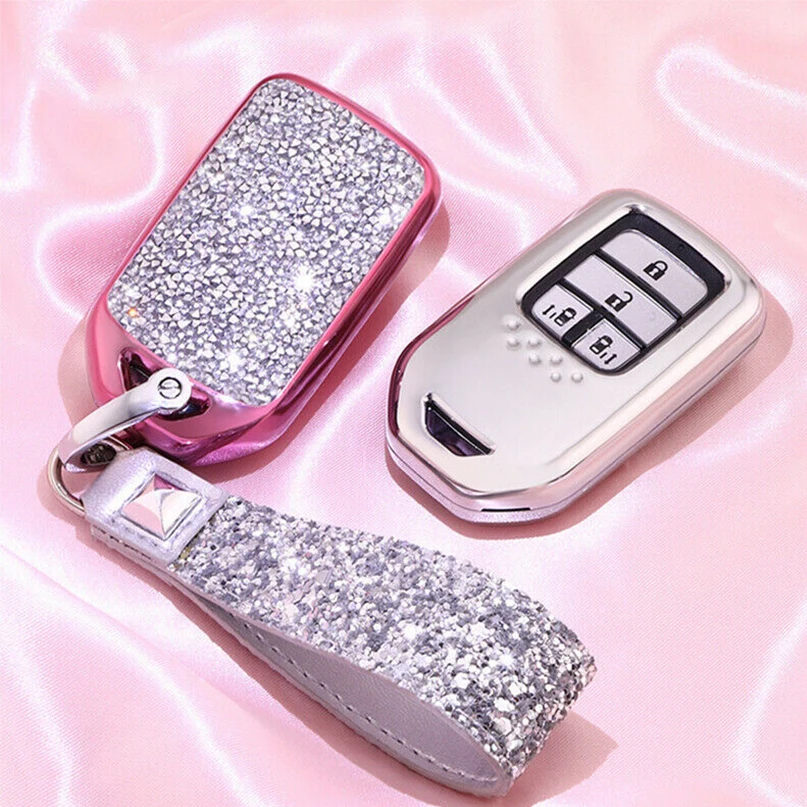 

Новый чехол для ключей с бриллиантами для Honda Jade CR-V Accord Crider Vezel Civic