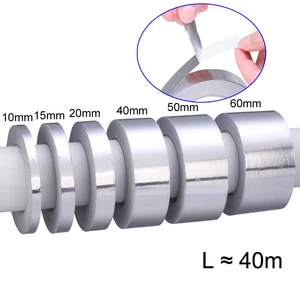 Лента из алюминиевой фольги 40 м, термостойкая лента из фольги BGA, термостойкая клейкая лента из фольги
