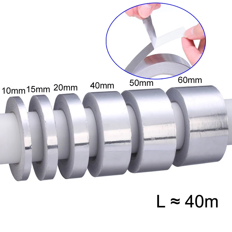 Лента из алюминиевой фольги BGA термостойкая клейкая лента 40 м|tape high temperature|tape tapetape
