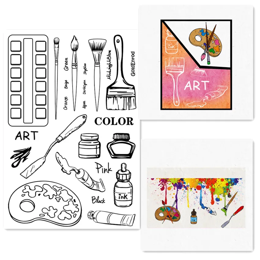 Фотоальбом для скрапбукинга прозрачный силиконовый|Штампики| |