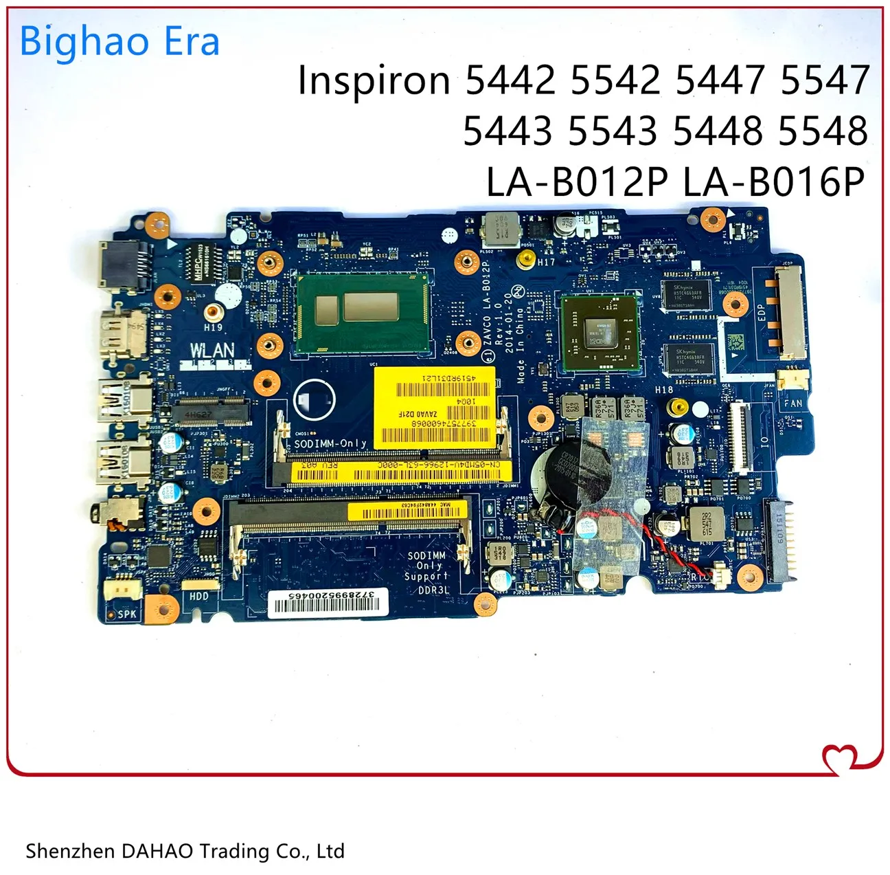 LA B012P B016P материнская плата для ноутбука Dell Inspiron 5442 5443 5447 5448 5542 5543 5547 5548