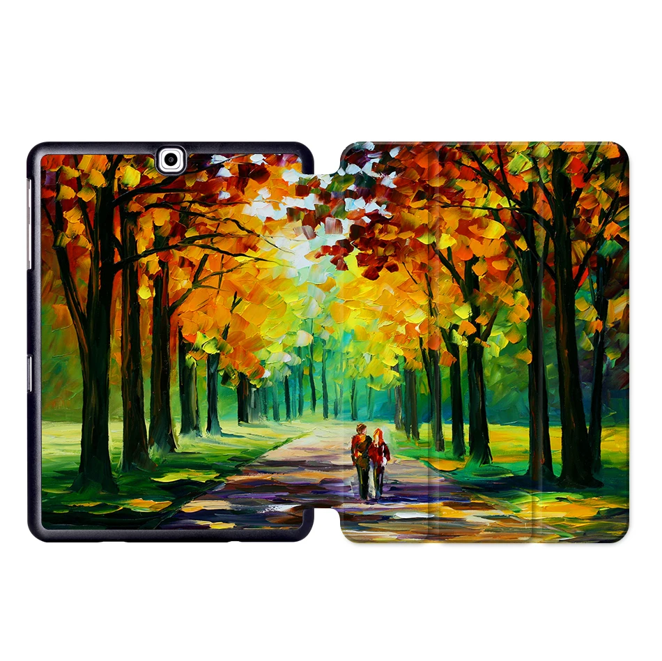 SS08 MTT чехол для планшета с масляным рисунком для samsung Galaxy S2 9,7 ''SM-T810 T813 T815 T819 складной магнитный защитный чехол из искусственной кожи с подставкой - Цвет: SS08