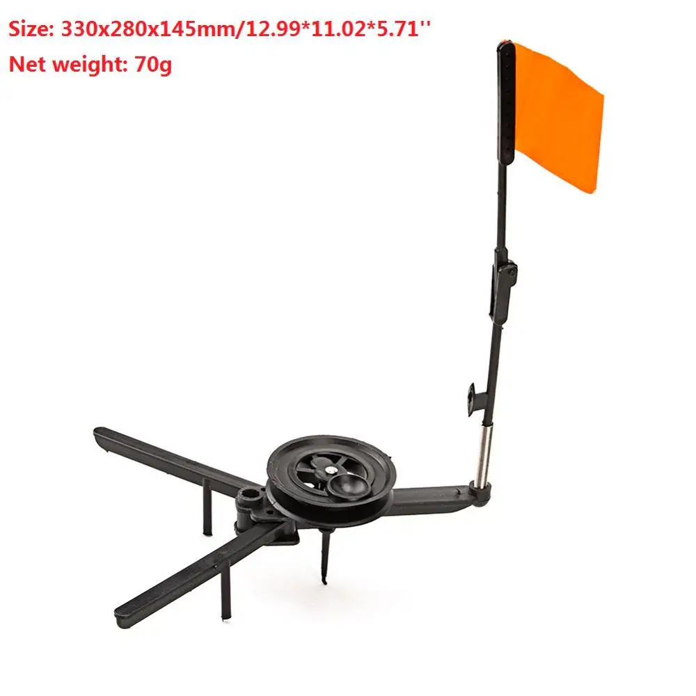 Portable Durable Winter Ice Fishing Rod Automaticly Tip-up with Spool Foldable Marker Flag for Winter Fishing Tackle Equipment - Цвет: 33x28x14.5cm