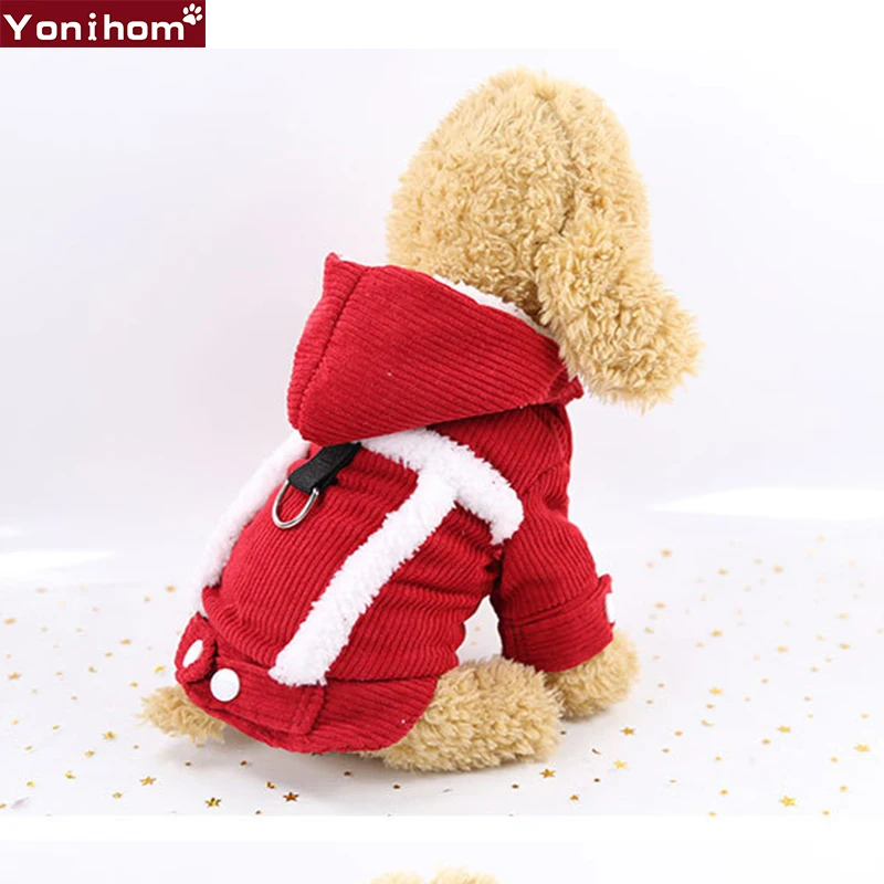 Dog Clothes Winter Clothing for Small Medium Dogs Pet Clothes Winter Warm Thicken Hoodie Jumpsuit Dog Clothes Winter Large Coat