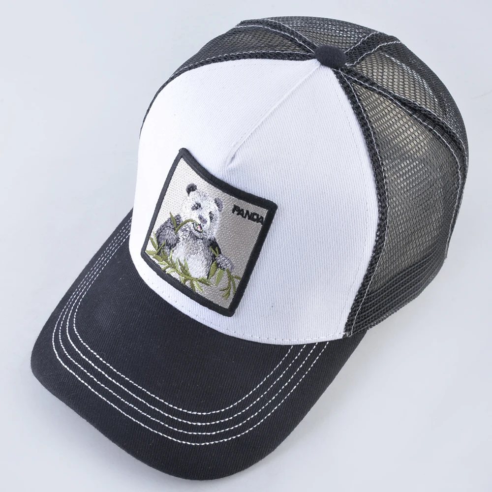 Бейсболка TQMSMY с пандой сетчатая Кепка нашивкой в стиле хип-хоп унисекс для мужчин