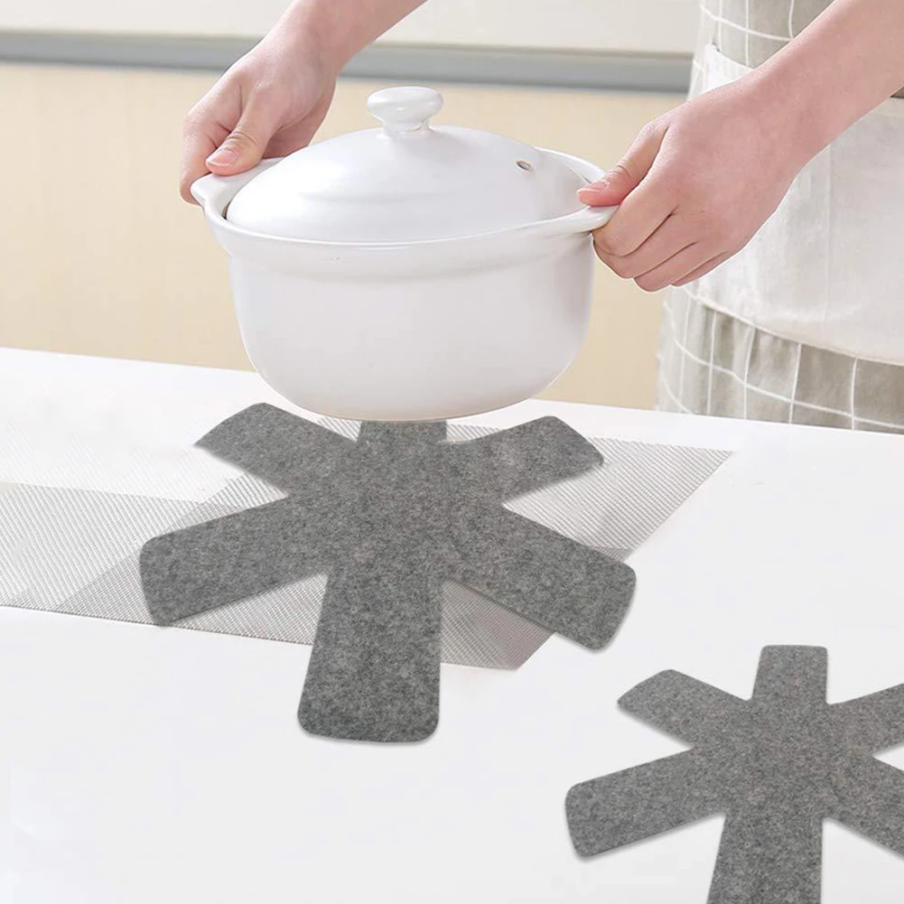 

12PCS Pot Pan Non-stick Protectors Divider Pads Pan Bottom Heat Insulation Protect Scratch Proof Pad kitchen Cookware Gadget