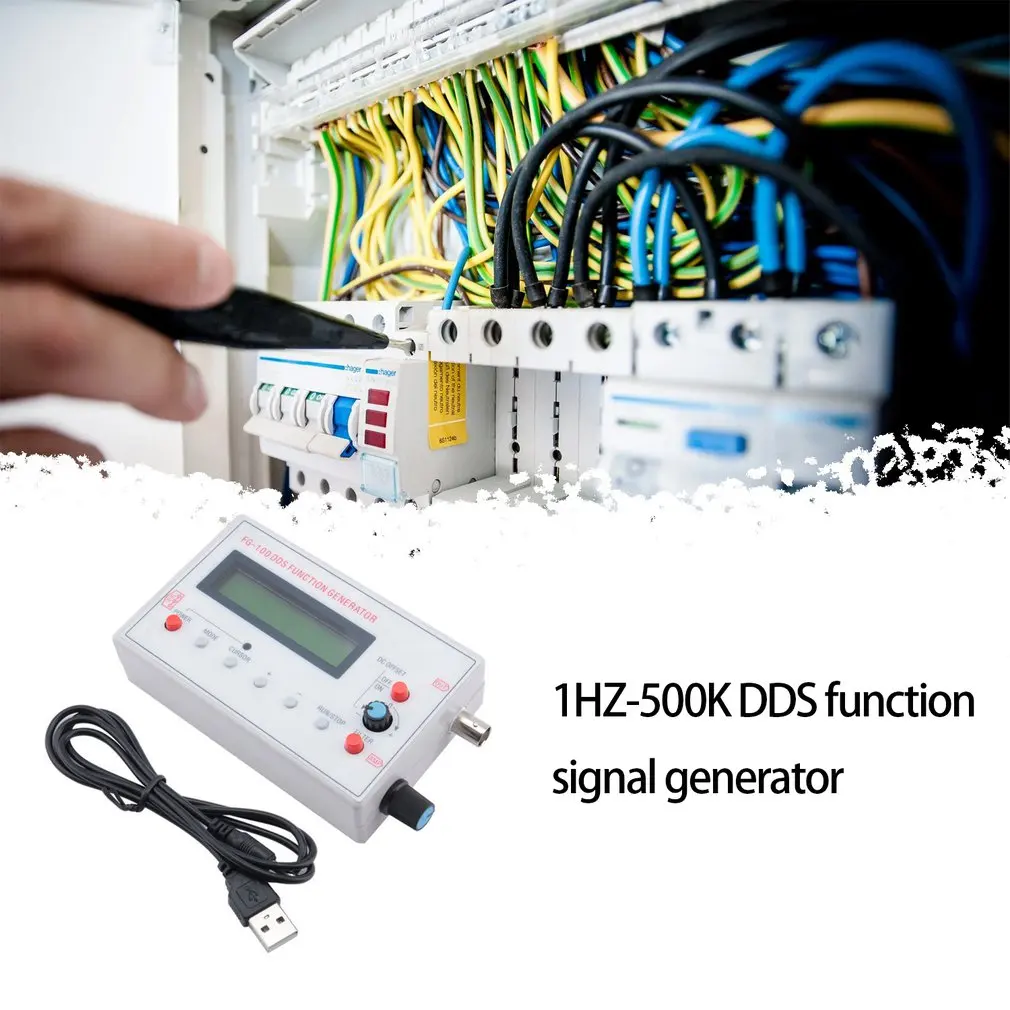 

1 Hz-500k DDS Function Signal Generator Low Frequency Signal Generator Triangular Wave Signal Reverse Sawtooth Wave Dropshipping