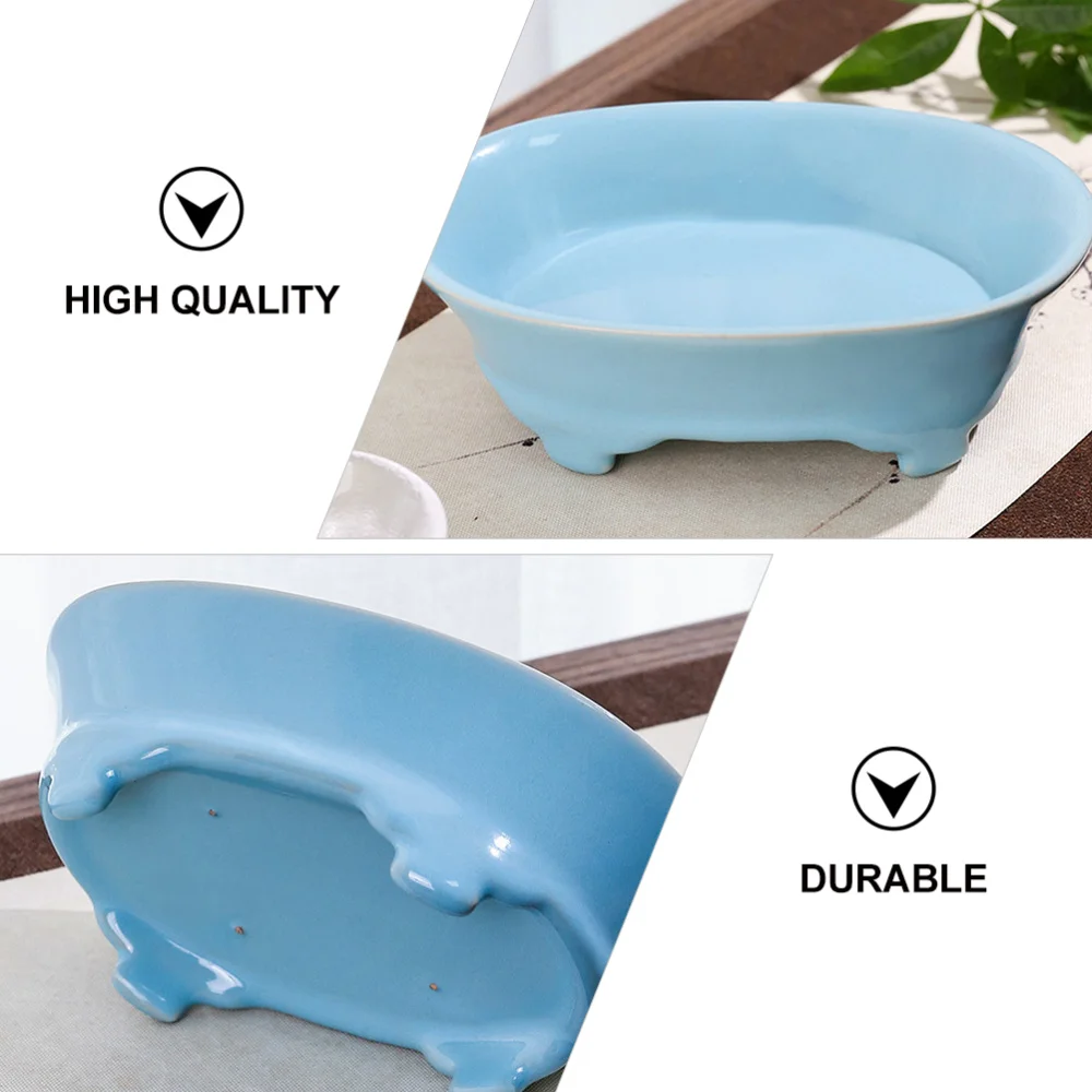 

1pc Succulent Plant Pot Ceramic Hydroponic Planter Container Desktop Decor