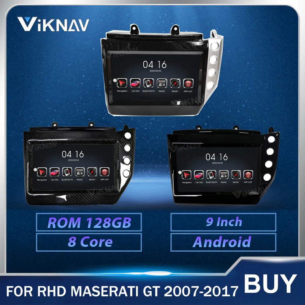 

Android Car Radio for LHD RHD Maserati GT 2007-2017 Stereo Receiver Video Audio GPS Navigation IPS Screen 8 core with carplay