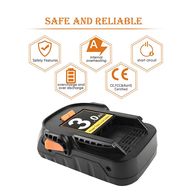 3000 мА/ч R840085 Батарея Замена для указывающего нам R840083 R840086 R840087 AC840085 GIDDS2 3554606 18 Вольт