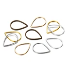 Кольца в форме капли для самостоятельного изготовления ювелирных изделий, аксессуары, крючки для серег, ожерелий, соединители, 30 шт.лот