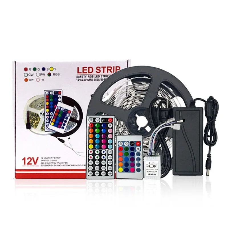 СВЕТОДИОДНАЯ лента SMD 150 RGB 5 м 5050 ламп + пульт дистанционного управления на 44