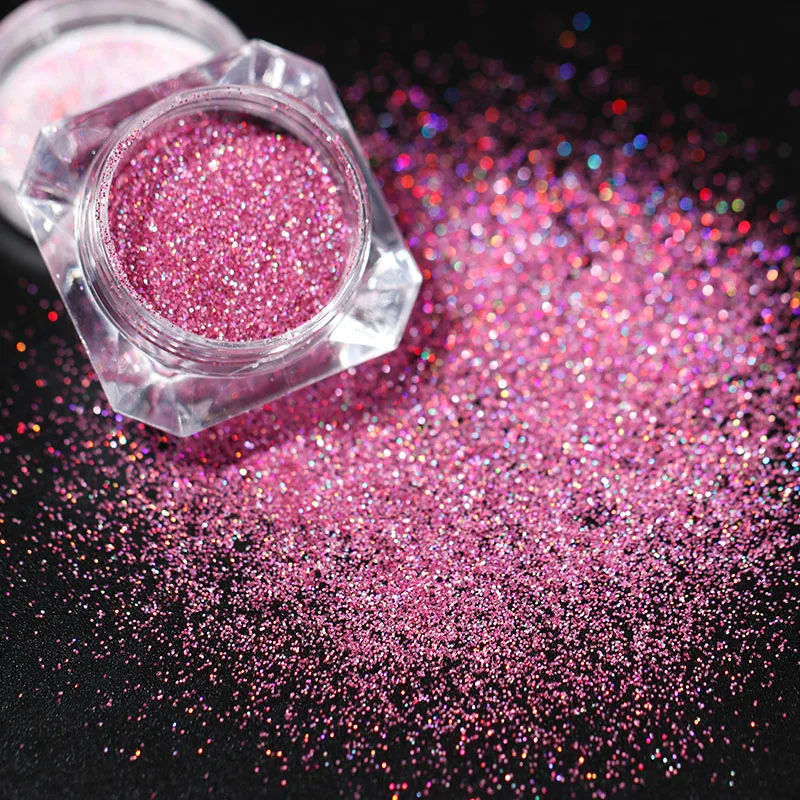 1 коробка платина блестящий порошок для ногтей лазер УФ-гель дизайна полировка