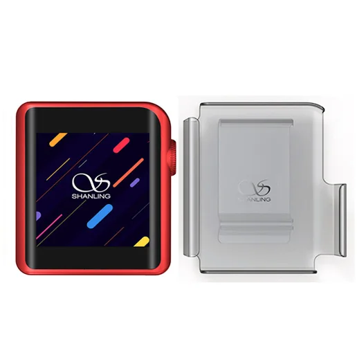Red and Clip case SHANLING M0 мини mp3-плеер ES9218P 32 бит/384 кГц Bluetooth AptX LDAC DSD mp3 FALC портативный музыкальный Hi-Res аудио плеер - Цвет: Red and Clip case