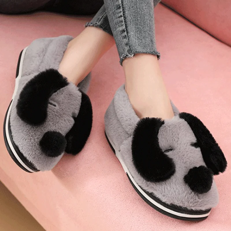 Новинка Женские зимние тапочки Домашняя обувь Нескользящие Удобные мягкие