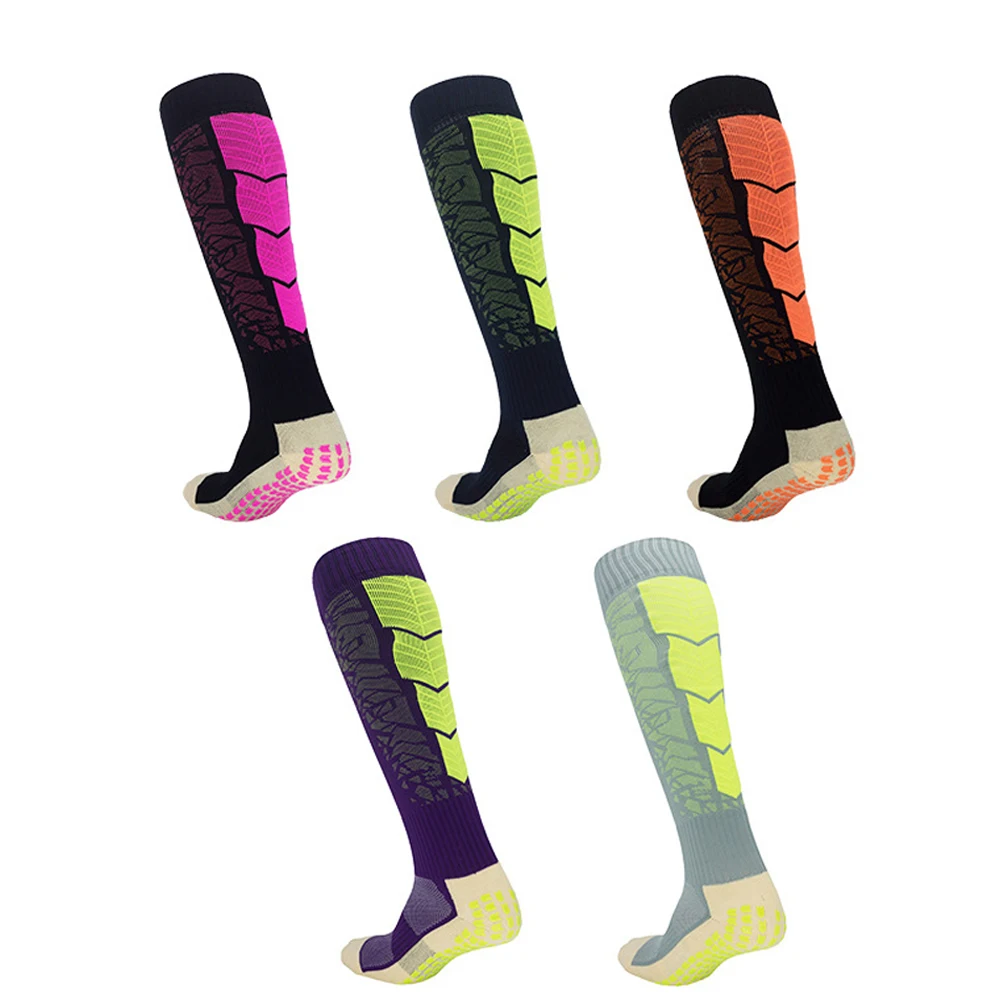 Детские футбольные носки для взрослых теплые гольфы длинные тренировочные