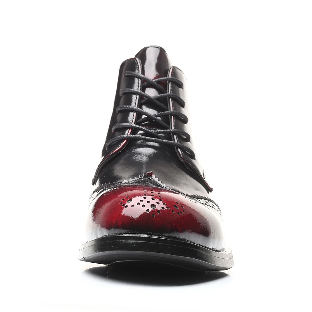 Мужские кожаные ботинки ручной работы коричневые повседневные ботильоны