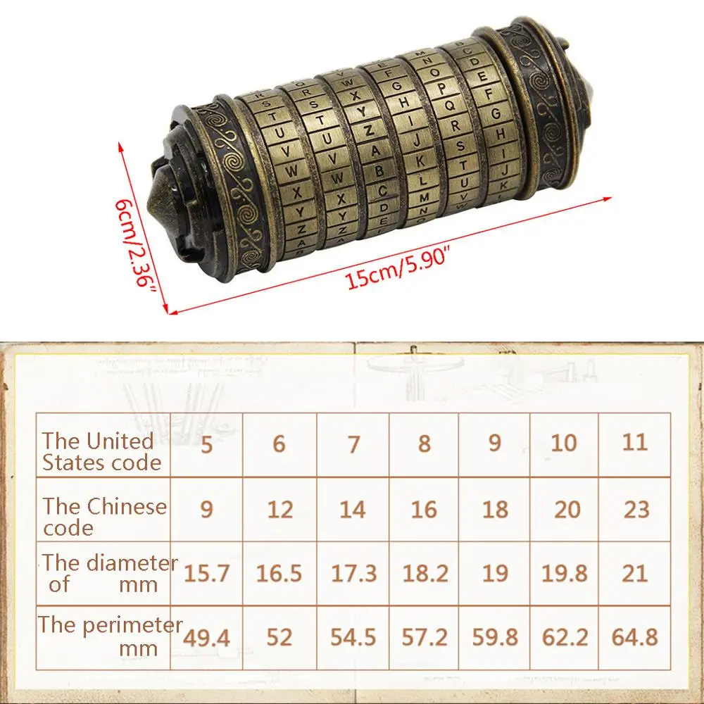 Da Vinci Code Mini Cryptex День Святого Валентина интересные креативные пары на день