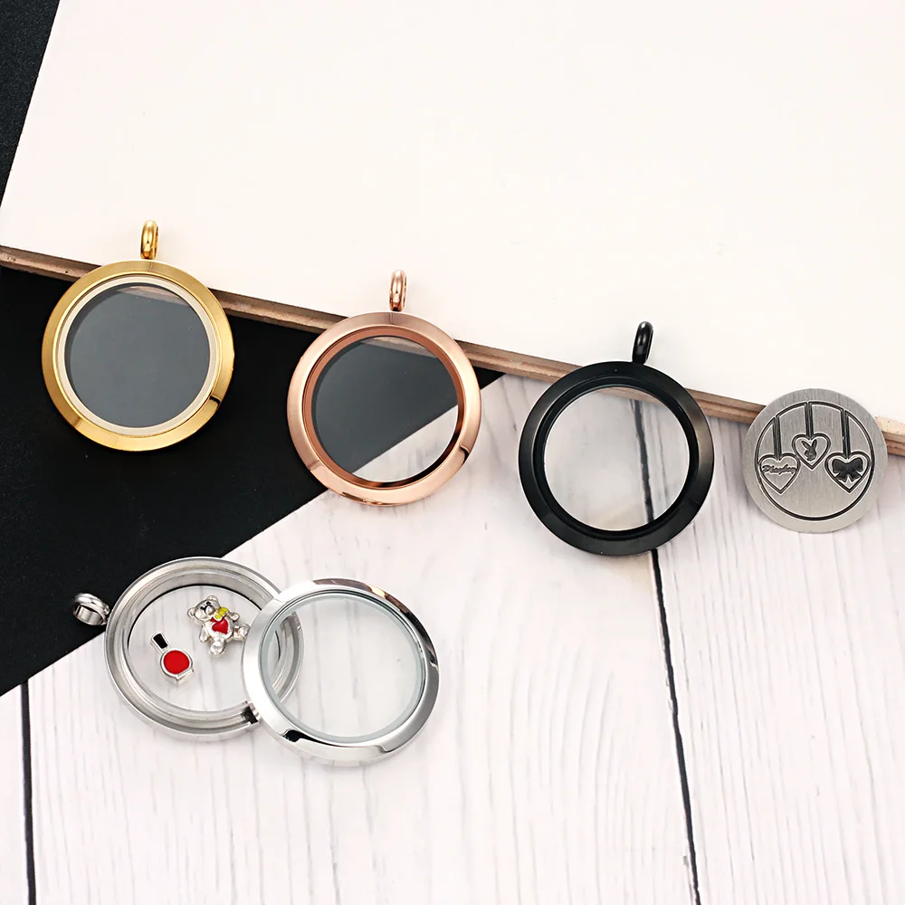 Оптовая продажа водонепроницаемые плавающие медальоны из нержавеющей стали 316l