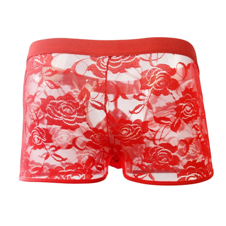Мужское сексуальное нижнее белье кружевное открытое мужское мужские трусы