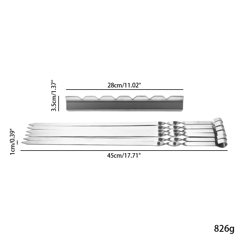 Аксессуары для барбекю инструмент шампуры из нержавеющей стали вилка 14 дюймов 36