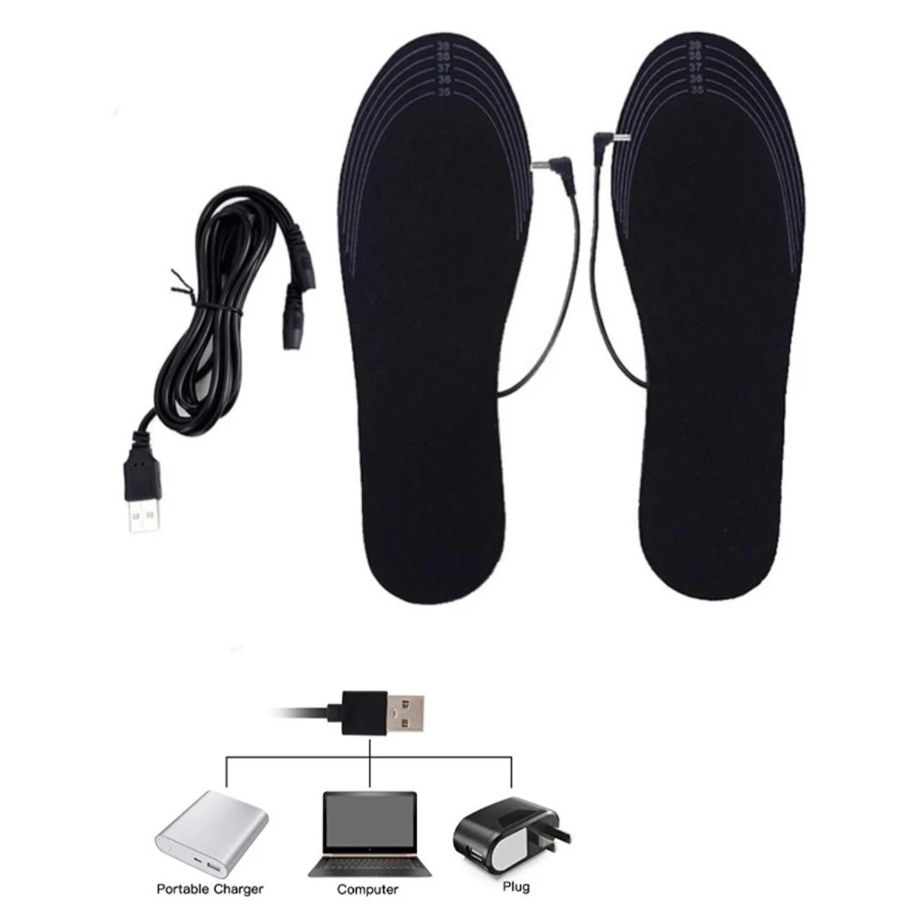 

USB Heated Sole Insole Electric Heating Footwear Warming Pad Winter Feet Warmer Heating Insole for Sneakers Boots Slippers New